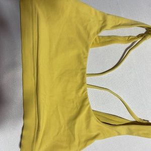 Athleta Sports Bra Yellow Size S